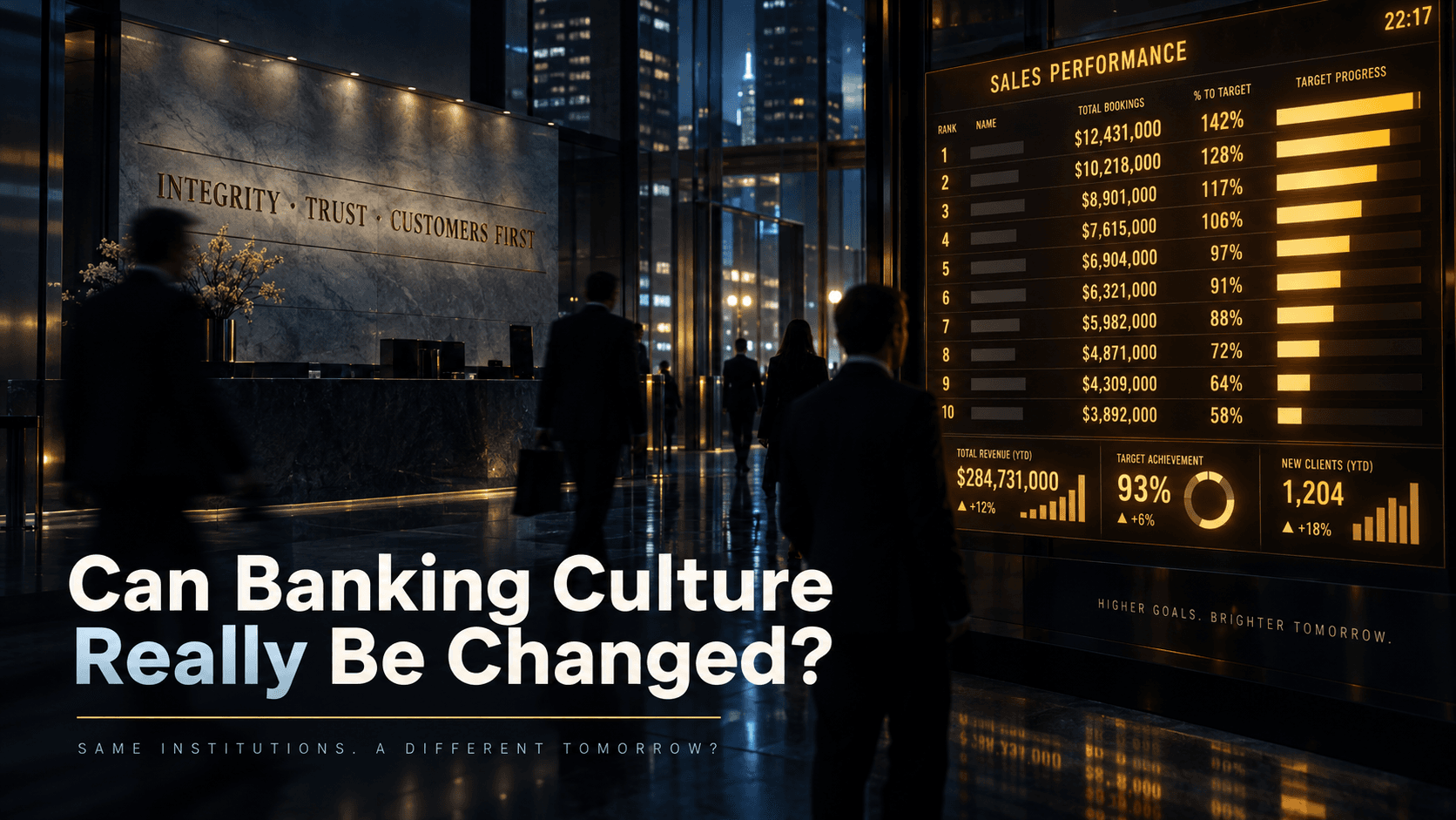 Can Banking Culture Really Be Changed?