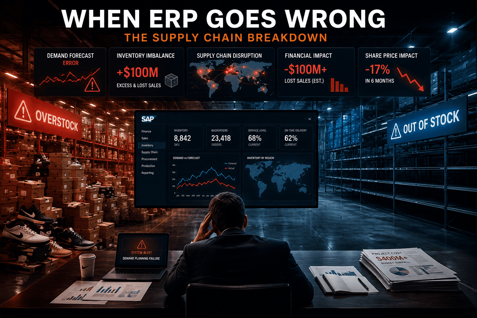 When a $400 Million ERP Project Goes Wrong: What Nike's Supply Chain Disaster Teaches Us About Digital Transformation